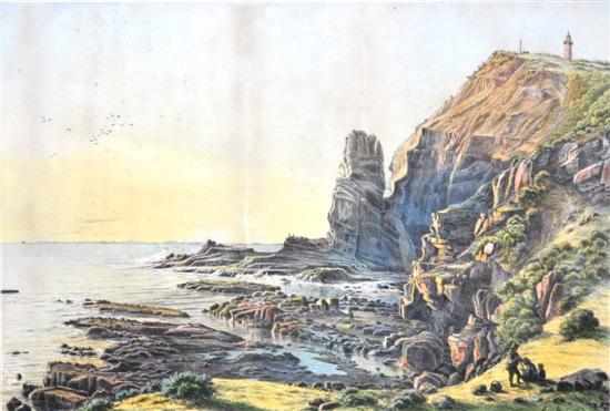 Appraisal: EUGENE VON GUERARD - Castle Rock Cape Schanck lithograph x