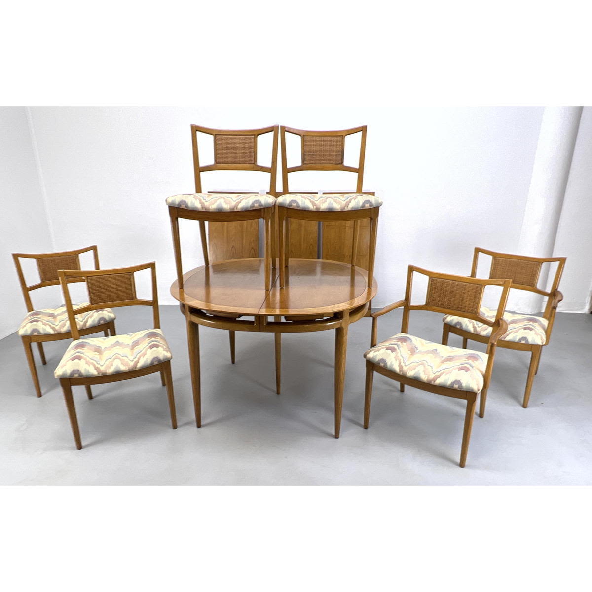 Appraisal: American Modern Dining set Table and Chairs Table x x