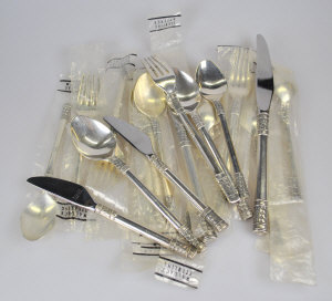 Appraisal: A selection of American Sterling 'Aegean Weave' pattern flatware and