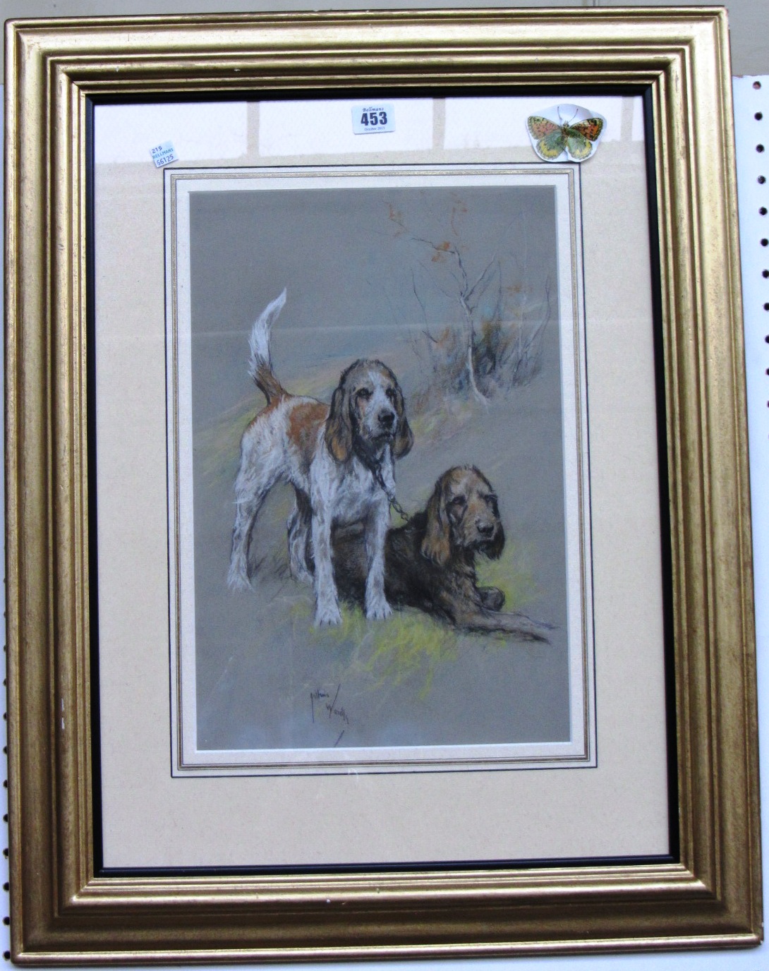 Appraisal: Arthur Wardle - Spaniels coloured chalks signed cm x cm