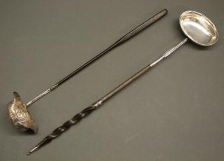 Appraisal: English Sterling toddy ladles Two antique English Sterling Silver toddy