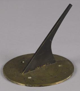 Appraisal: Benjamin Pike Jr New York brass sundial '' h ''