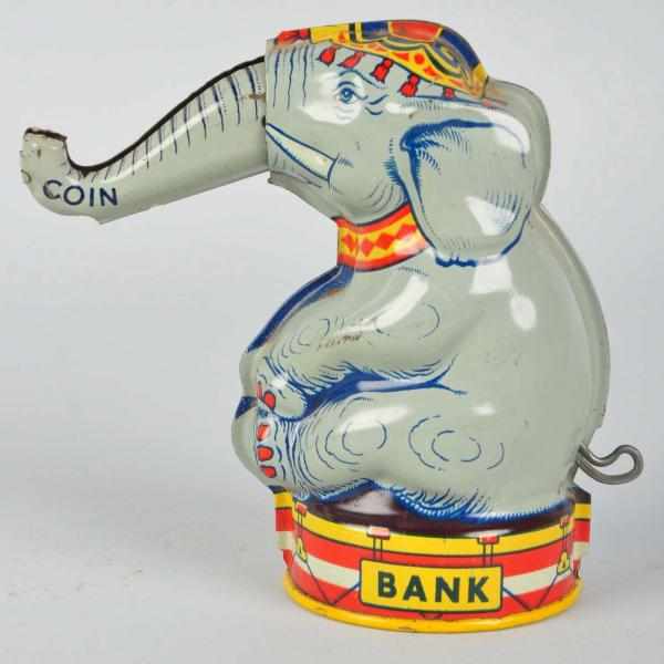 Appraisal: Lot of Tin Still Banks Includes a Chein elephant and