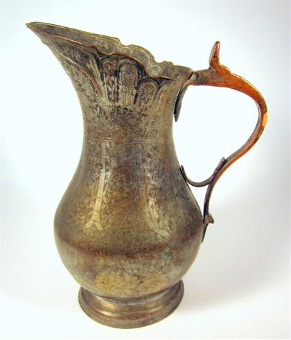 Appraisal: Indo-Persian copper pitcher th century