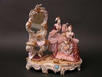 Appraisal: Volkstedt-Rudolstadt Porcelain Figural Group C - Large Meissen style porcelain