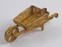 Appraisal: A Russian hallmarked filigree silver gilt model of a wheel