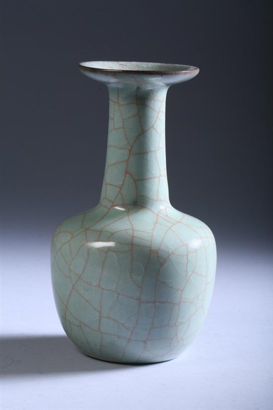 Appraisal: CHINESE GE-TYPE PORCELAIN VASE - in high Good condition