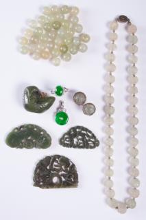 Appraisal: Chinese Jade and Hardstone Pieces Group lot including thirty seven