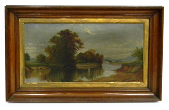 Appraisal: Hudson River School oil on canvas late th early th