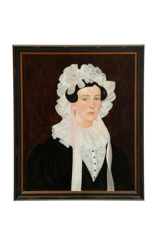 Appraisal: PORTRAIT OF A LADY AMERICAN SCHOOL CA S Oil on