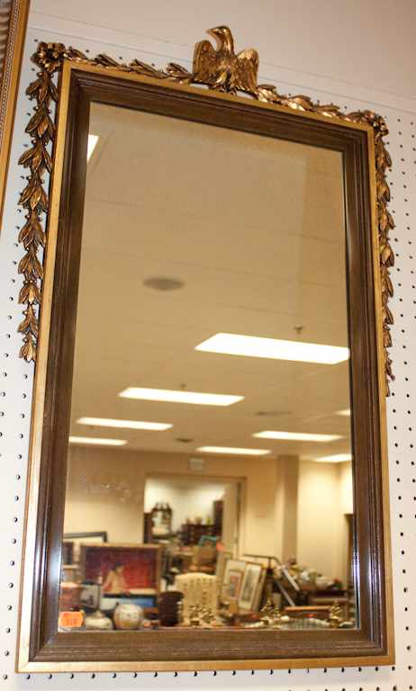 Appraisal: Federal style gilt and wood mirror Estimate - No condition