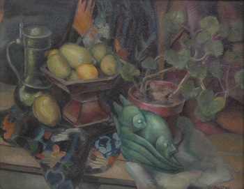 Appraisal: John J Benninger American - Still Life Oil on canvas