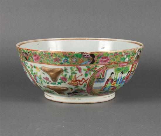 Appraisal: Chinese Export Rose Mandarin chamber pot circa in Diam Estimate