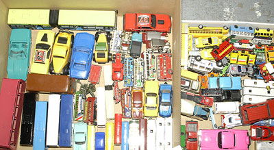 Appraisal: Unboxed group of vehicles - including Coaches Buses Cars by