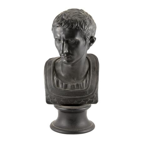 Appraisal: Wedgwood Black Basaltes Bust of Augustus Estimate -