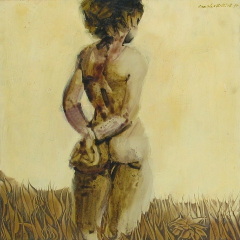 Appraisal: Charles Billich born Nude Study oil on board signed and