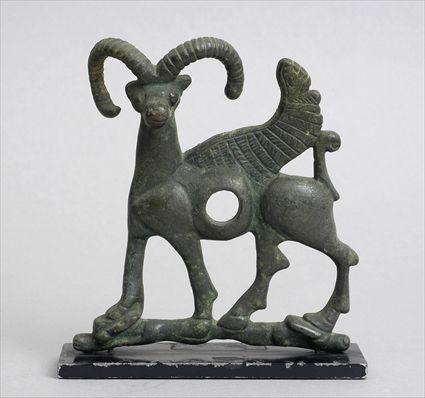 Appraisal: LURISTAN HORSE BIT Bronze end of a bit in the