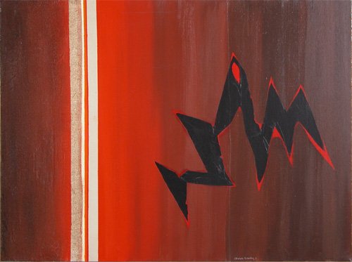 Appraisal: Iberia I Artist Rosenberg Charlotte American an abstraction in reds