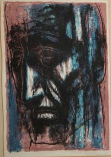 Appraisal: Umberto Romano Italian American - Fragment Man lithograph x