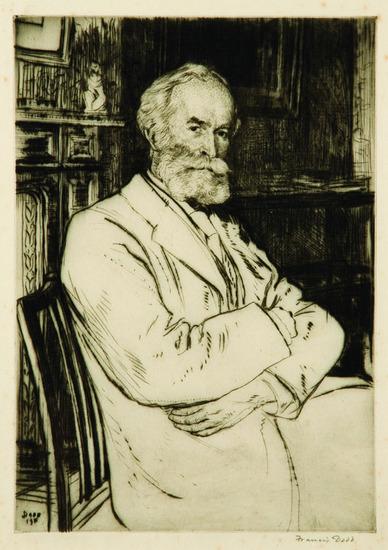 Appraisal: Francis H Dodd - Portrait of C P Scott EtchingSigned