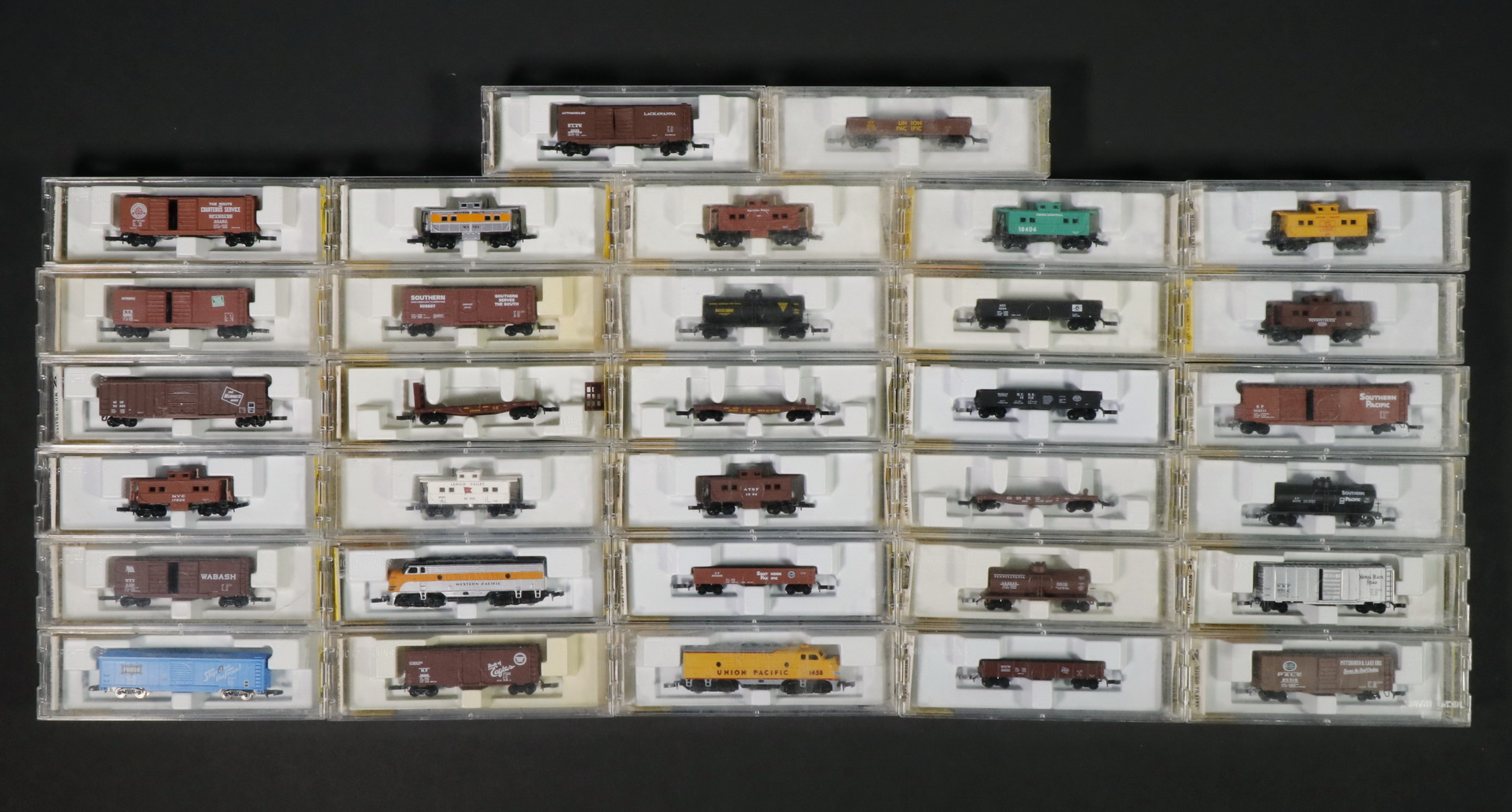 Appraisal: MICRO-TRAINS Z SCALE TRAIN CARS Lot of Model Train Cars