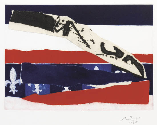 Appraisal: ROBERT MOTHERWELL French Revolution Bicentennial Suite IV Color aquatint and