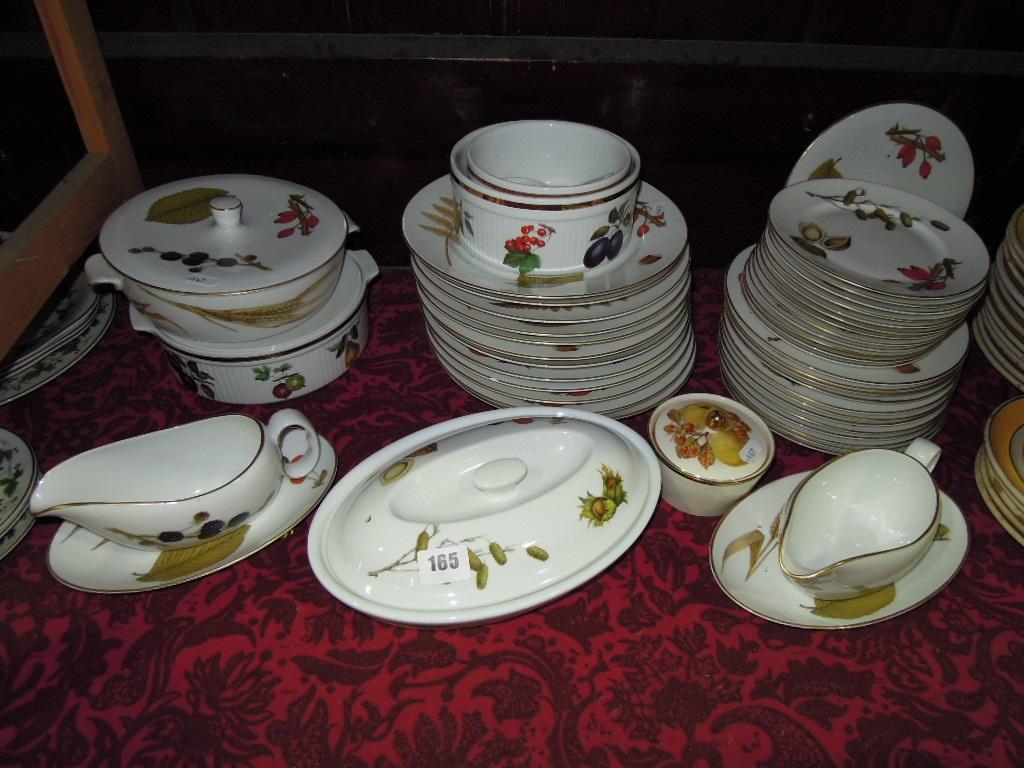 Appraisal: An extensive collection of Royal Worcester Wild Harvest dinnerwares comprising