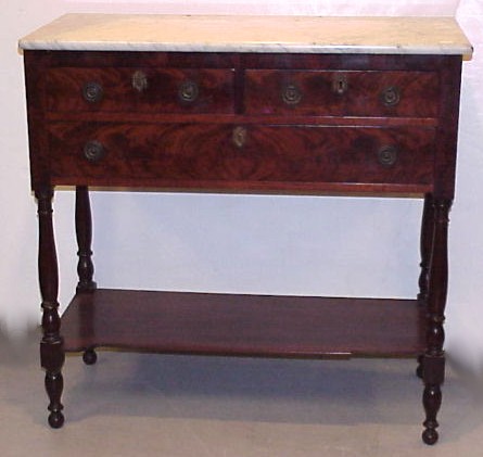 Appraisal: American Federal marble top server early th C white oblong