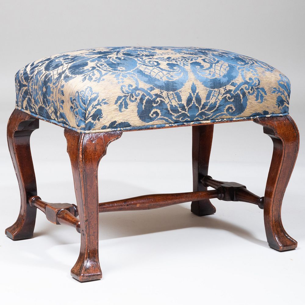 Appraisal: George I Walnut Stool x x in Property from the