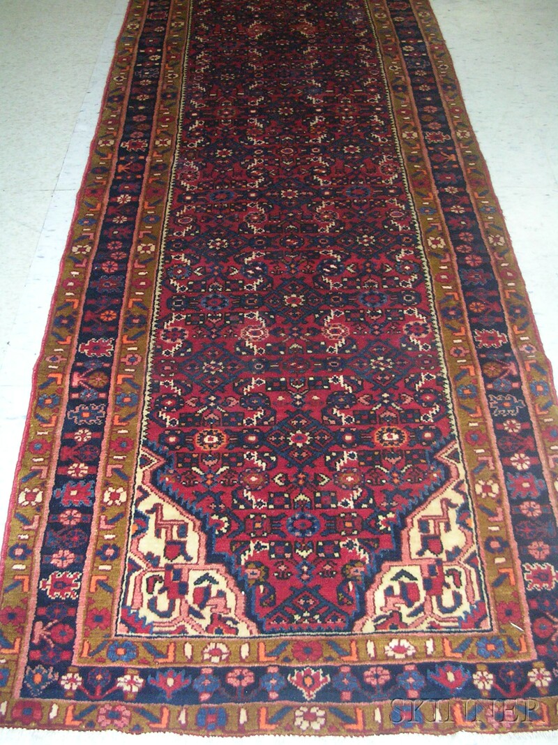 Appraisal: Hamadan Runner Northwest Persia mid- th century ft x ft