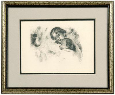 Appraisal: Pierre-Auguste Renoir lithograph French - Mere et Enfants unsigned lithograph