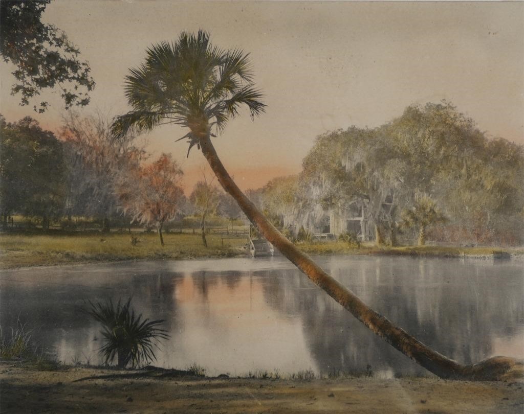 Appraisal: Hand colored photograph of DeLeon Springs Florida by William Harris