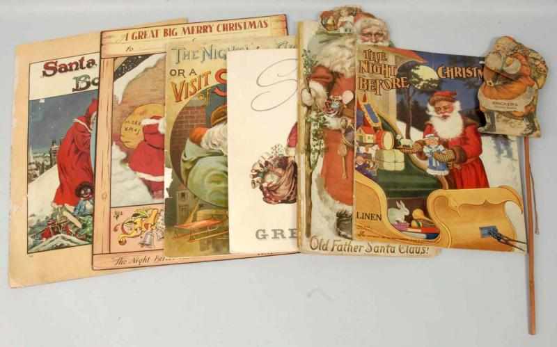 Appraisal: Lot of Santa Claus Paper Items Description Includes an assortment