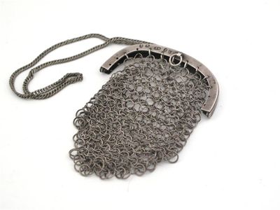 Appraisal: A George III chain link purse by Samuel Pemberton Birmingham