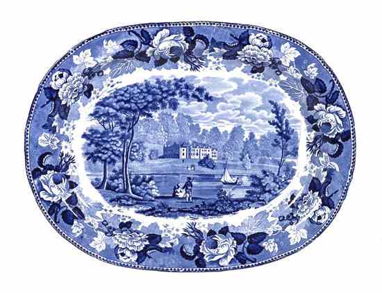 Appraisal: A Wedgwood Blue and White Porcelain Platter th century having