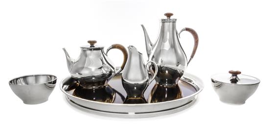 Appraisal: Sale Lot An American Silver Five-Piece Tea and Coffee Set