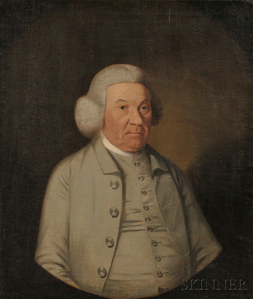 Appraisal: American Anglo School th Century Portrait of an Elderly Gentleman