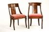 Appraisal: CHAIRS - Assembled set of two early th c inlaid