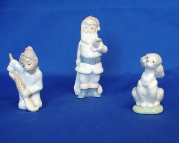 Appraisal: pcs Elf Ornament - Retired Santa Ornament - Retired with