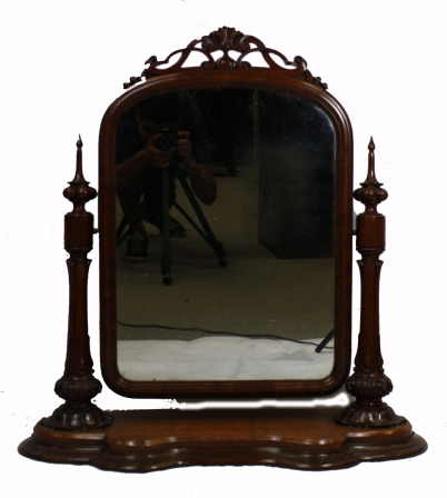 Appraisal: Victorian Mahogany toilet mirror height cm