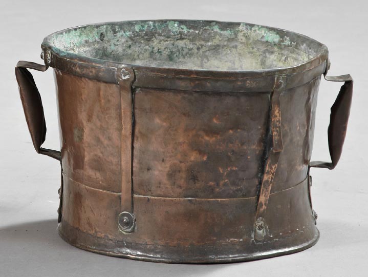 Appraisal: Good English Arts and Crafts Hand-Wrought Copper Jardiniere first quarter