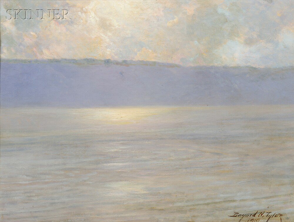 Appraisal: Bayard Henry Tyler American - On the Hudson Signed and