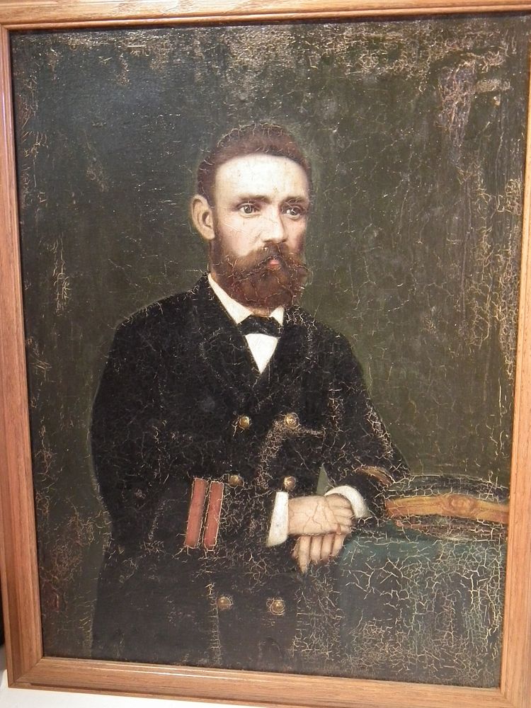 Appraisal: RARE CONFEDERATE NAVY CAPTAIN PORTRAIT - ISAAC BROWN Rare Civil