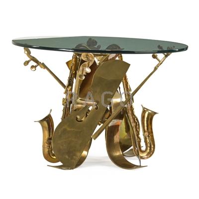 Appraisal: ARMAN - Sculptural dining table with cello and saxophone France