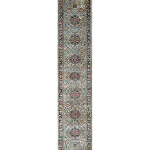 Appraisal: A Qum Silk Runner TH CENTURY feet x feet inches