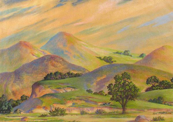 Appraisal: Ben Kutcher American - Rolling Hills signed 'Ben Kutcher' lower