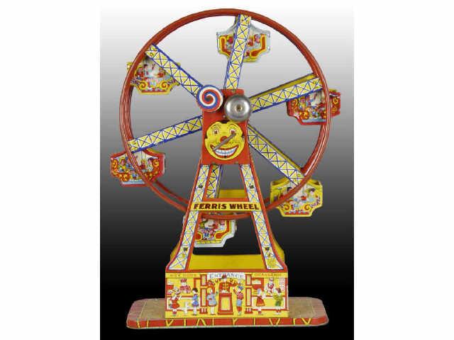 Appraisal: Lot of Tin American Toys Description Chein wind-up Ferris wheel