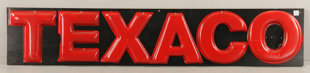 Appraisal: - Texaco Advertising Sign Texaco advertising sign in red and