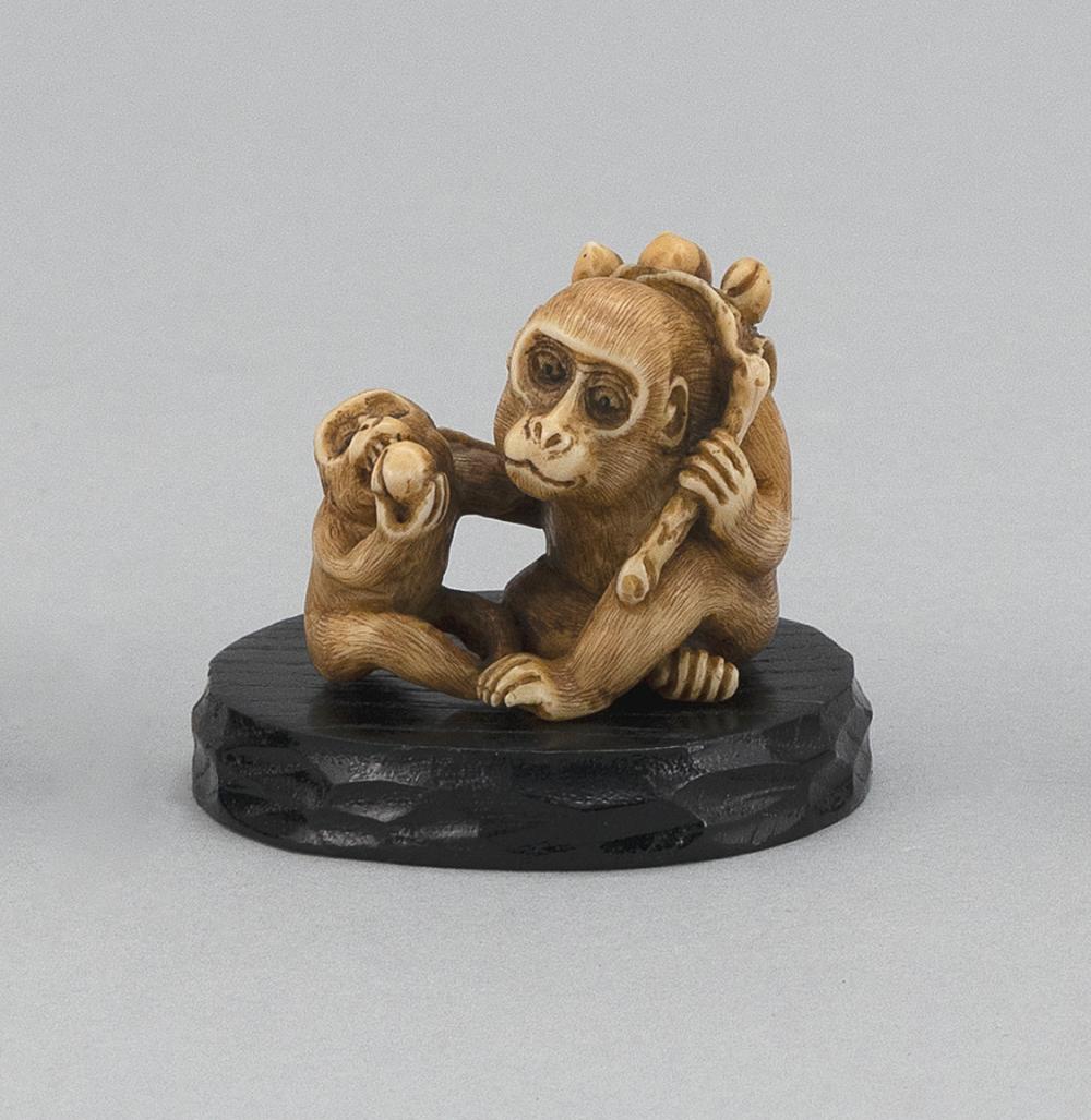 Appraisal: JAPANESE NETSUKE LATE TH CENTURY HEIGHT JAPANESE NETSUKE Late th