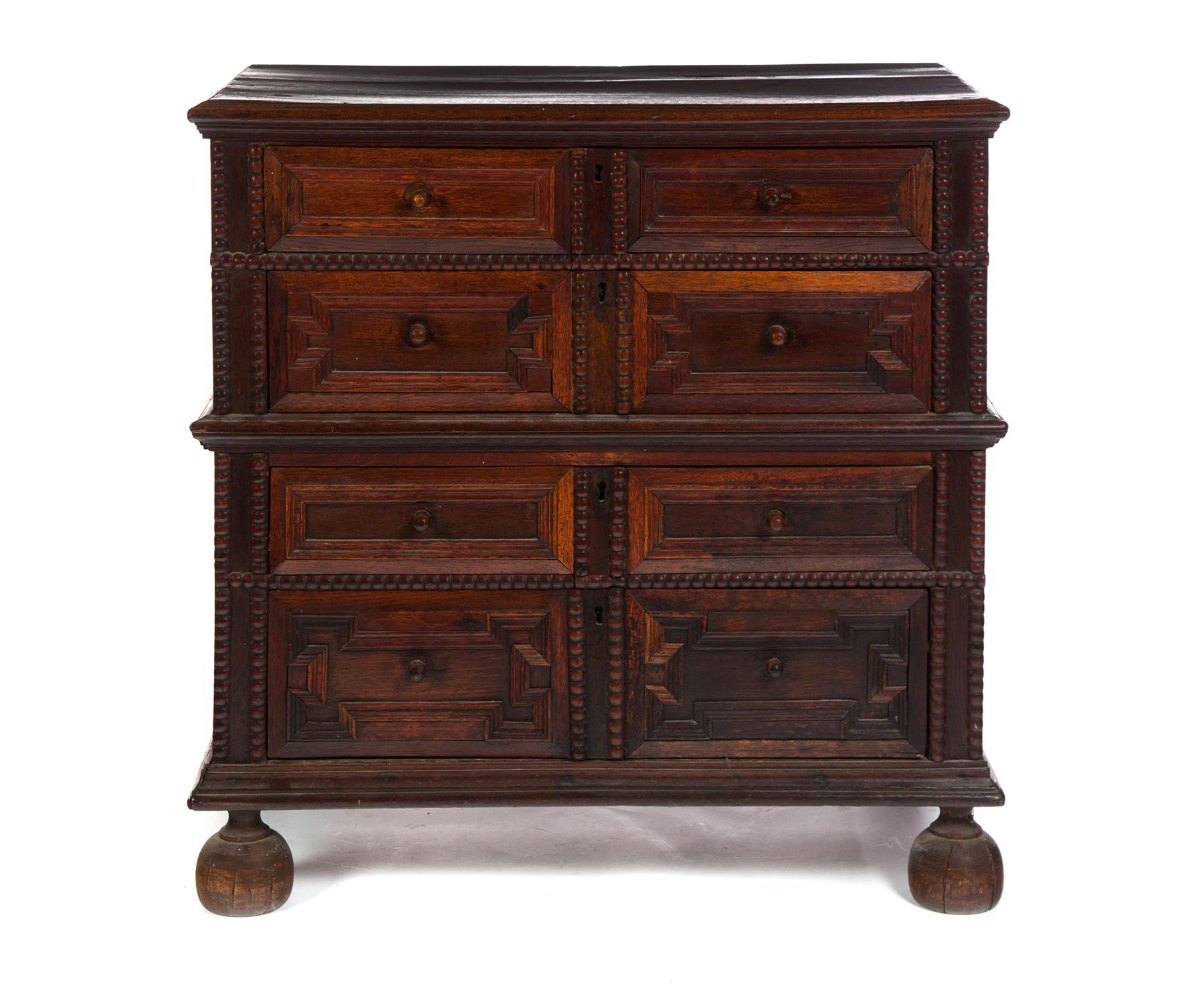 Appraisal: ENGLISH WILLIAM AND MARY CHEST OF DRAWERS Early th century